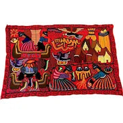 Vintage Peruvian Handmade Wall Hanging Tapestry