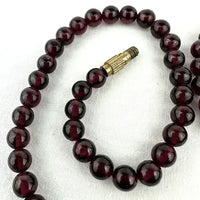 Vintage Rhodolite Garnet Beaded Necklace