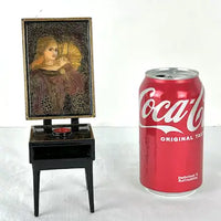 Vintage Russian Kholui Lacquer Miniature Potrait Easel