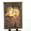 Vintage Russian Kholui Lacquer Miniature Potrait Easel