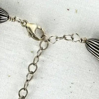 Vintage Santo Domingo Three Strand Treasure Necklace