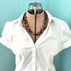 Vintage Santo Domingo Three Strand Treasure Necklace