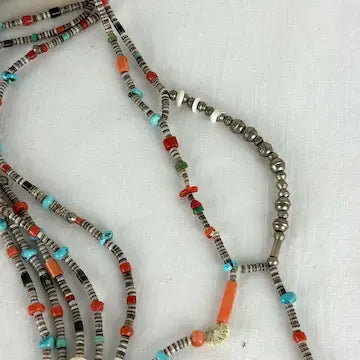 Vintage Seven Strand Santo Domingo Treasure Necklace