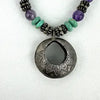 Vintage Silver Amethyst & Turquoise Necklace