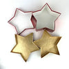 Vintage Star Shaped Christmas Boxes - Foil Wrapped and Hand Painted