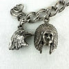 Vintage Sterling Charm Bracelet with Native American Charms