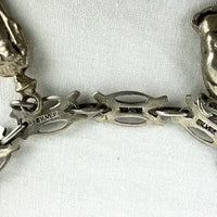 Vintage Sterling Charm Bracelet with Unique Links