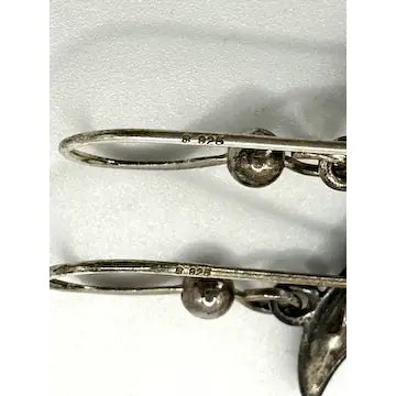 Vintage Sterling Silver Star and Moon Earrings