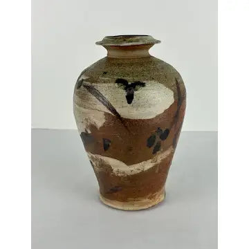 Vintage Stoneware Studio Pottery Vase Signed