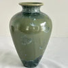 Vintage Studio Pottery Crystaline Celadon Signed Vase