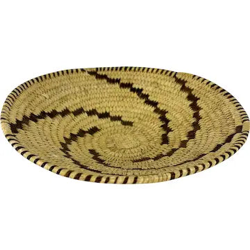 Vintage Tohono Oodham Hand Woven Shallow Bowl