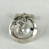 Vintage Japanese Sterling Silver Round Cufflinks with Pearls