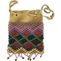 Vintage Woodland Native American Beaded Pouch