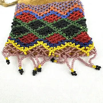 Vintage Woodland Native American Beaded Pouch