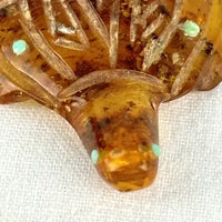 Vintage Zuni Amber Turtle Fetish