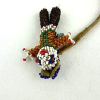 Vintage Zuni Beaded Mouse Fetish with Bone Feet