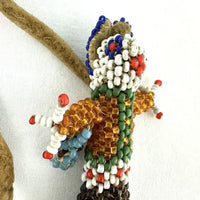 Vintage Zuni Beaded Mouse Fetish with Bone Feet