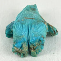 Vintage Zuni Turquoise Bear from Fetish Necklace