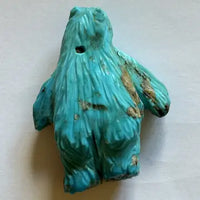 Vintage Zuni Turquoise Bear from Fetish Necklace