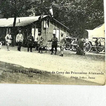 WWI Postcard Section de Bains French Prisoner of War Camp Unposted