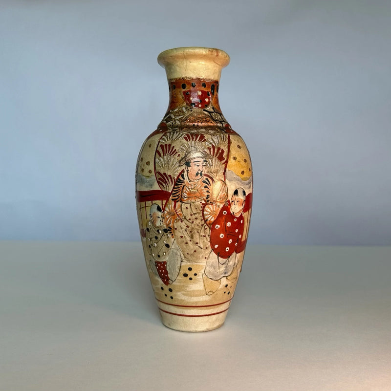 Japanese Moriage Hand Painted Vase