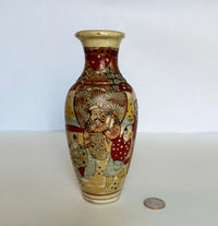 Japanese Moriage Hand Painted Vase