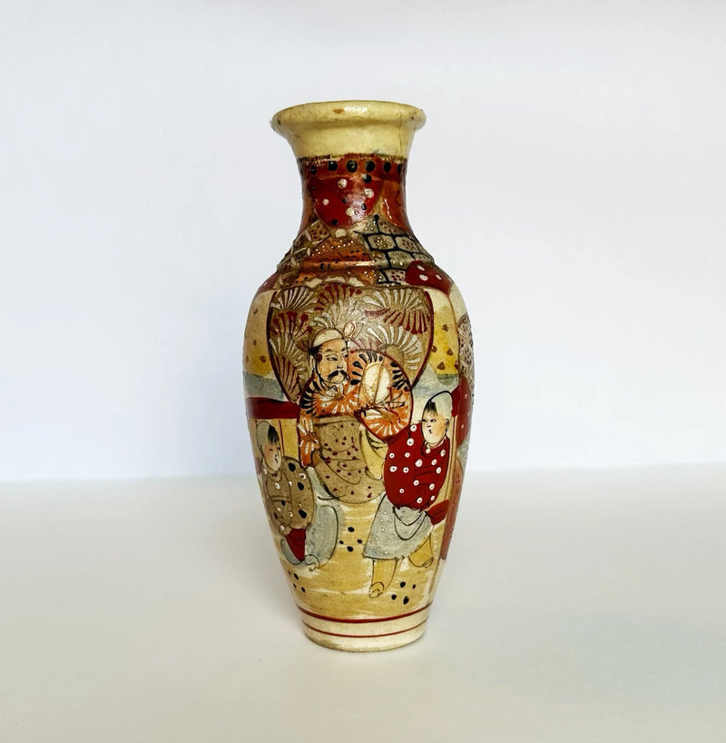 Japanese Moriage Hand Painted Vase