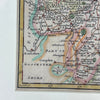 Antique Rob Morden Hand Colored Map Warwickshire England