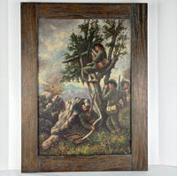 Oil Painting- Vintage of WWI War Scene