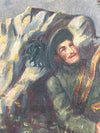 Oil Painting- Vintage of WWI War Scene